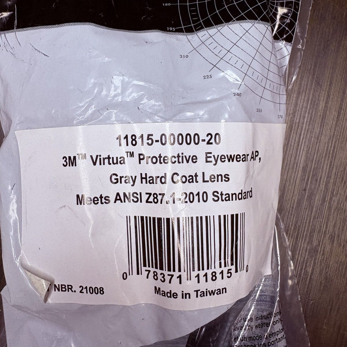 3M Protective Eyewear Virtua AP, 11815 Gray Hard Coat Lens