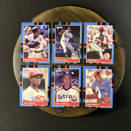 Donruss 1988 High Grade Cards #551, #552, #553, #556, #554, #555 (Lot of 6)