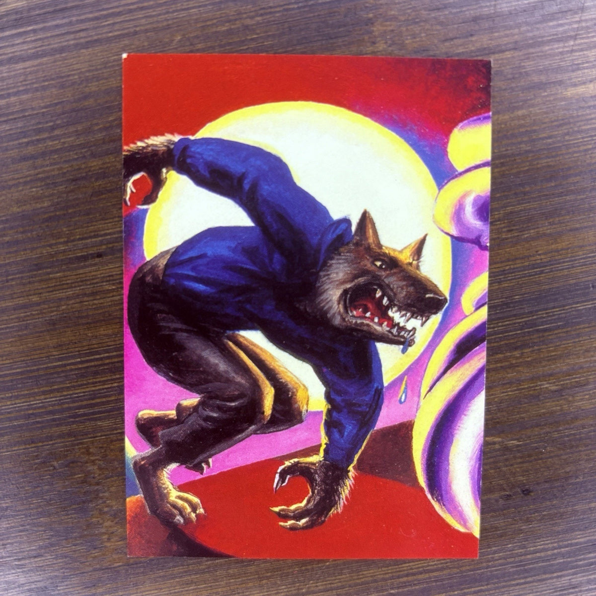 1996 Topps Goosebumps Trading Cards #38 Werewolf High Grade, See Photos