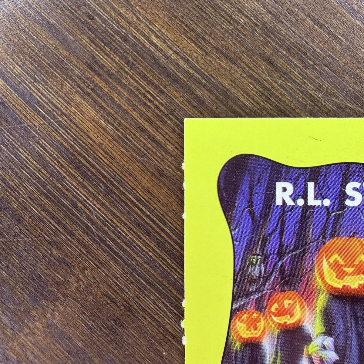 1996 Goosebumps Book R.L. Stine Attack Of The Jack-O'-lanters Bookmark Card #48