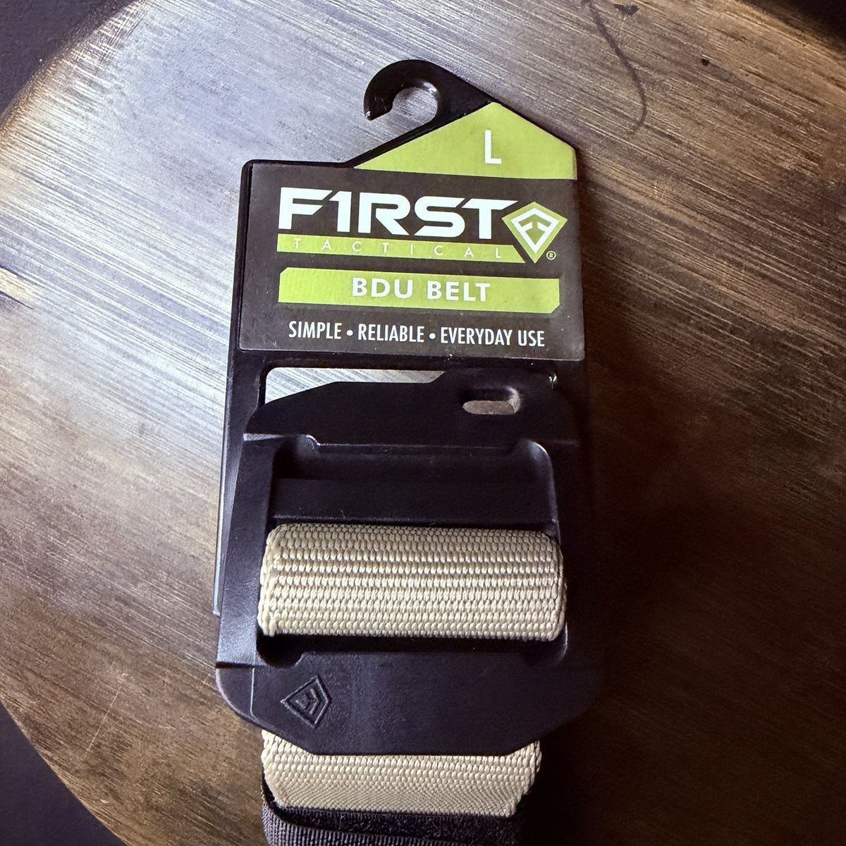 First Tactical BDU Belt Size Large 36"- 38" Khaki Military Web EDC Tactical 1.5"
