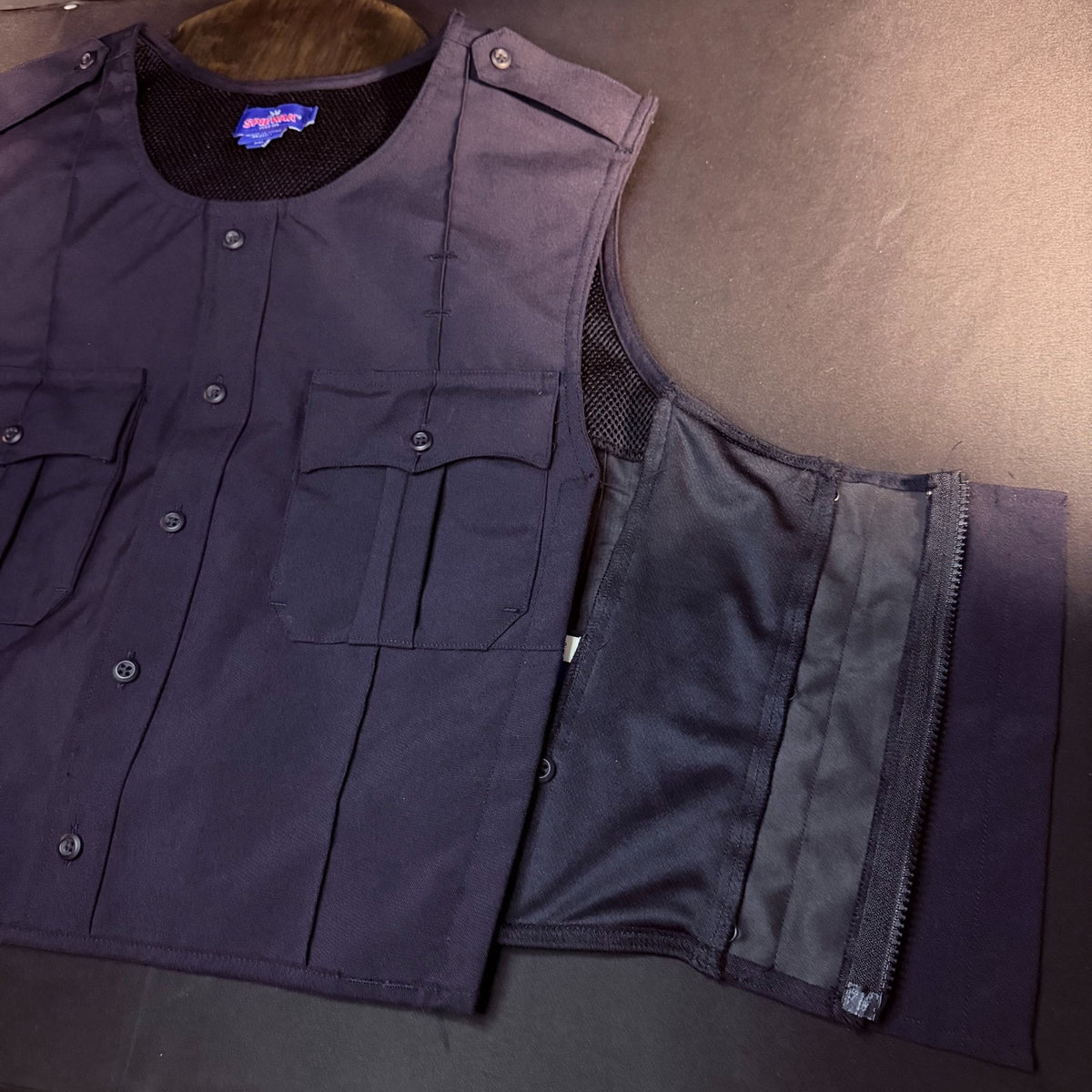 Spiewak Tactical Armor Carrier Vest Size Large Regular Dark Navy Carrier Only