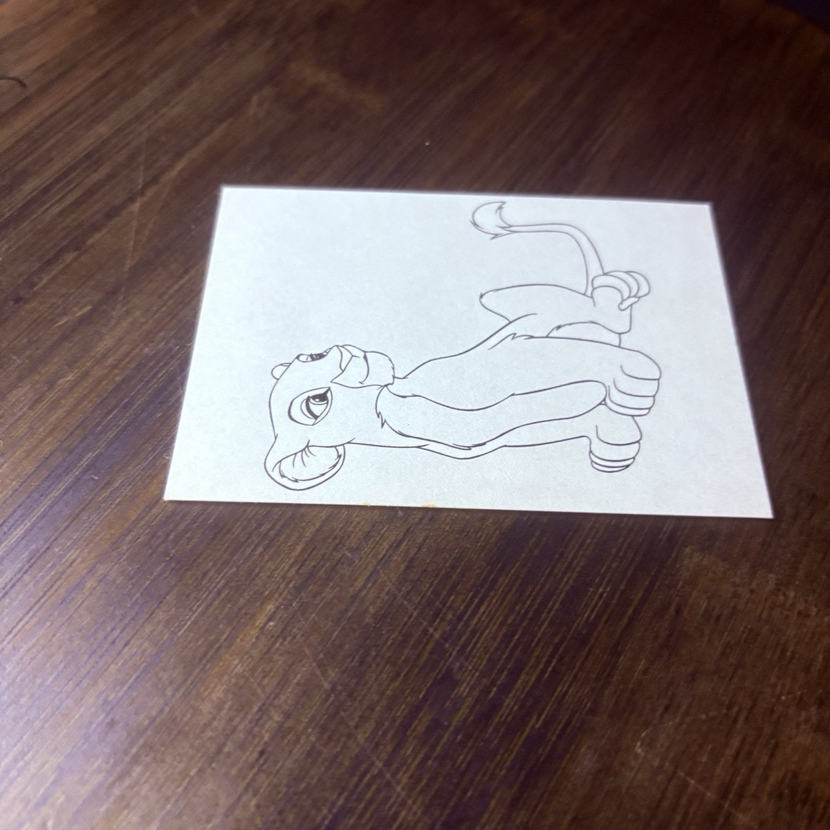 1994 SkyBox Disney's The Lion King: Nala Coloring Card High Grade, See Photos