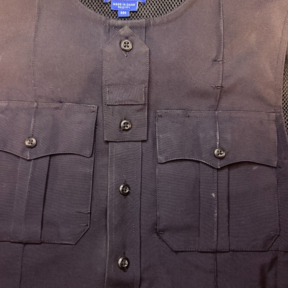 Spiewak Tactical Armor Carrier Vest Size Medium Regular Dark Navy Mic Tab Duty