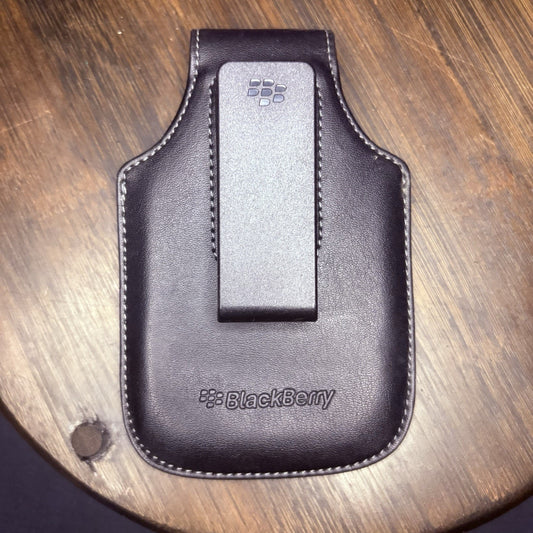 Blackberry Leather Phone Case with Swivel Belt Clip and Magnetic Closure Flap