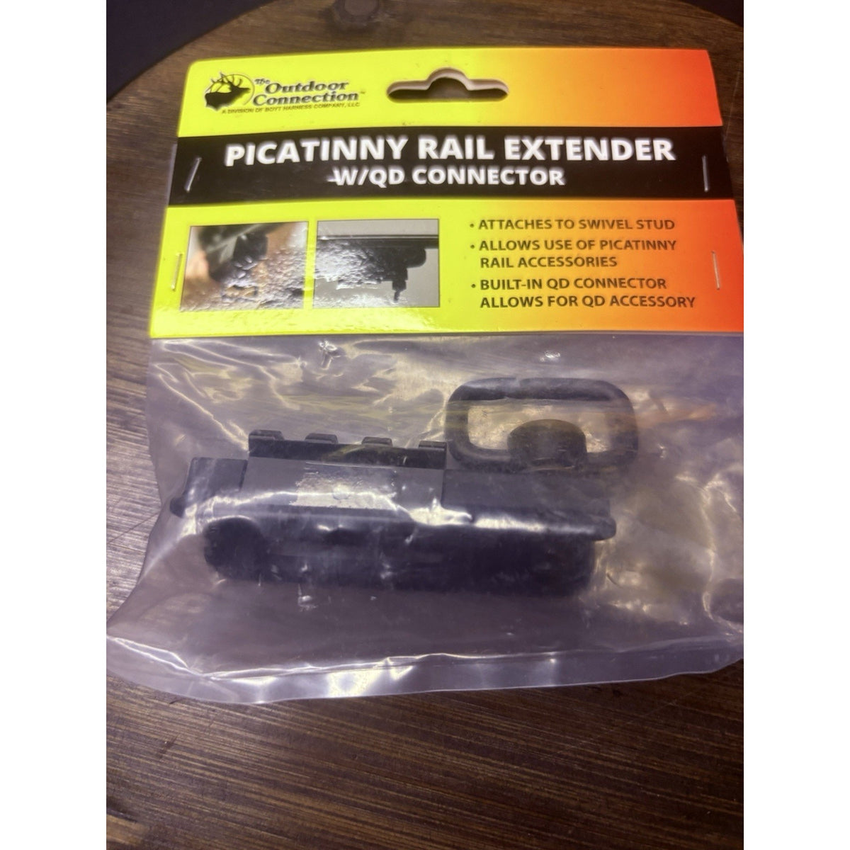 Outdoor Connection Swivel Stud Picatinny Rail Extender w/ QD Connector