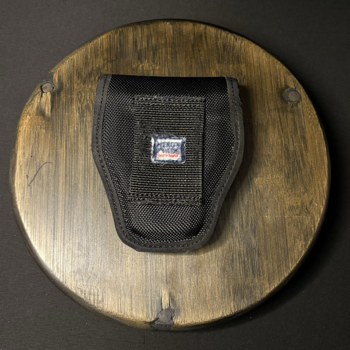 Hero's Pride Nylon Chain Handcuff Case - Black - Duty Belt