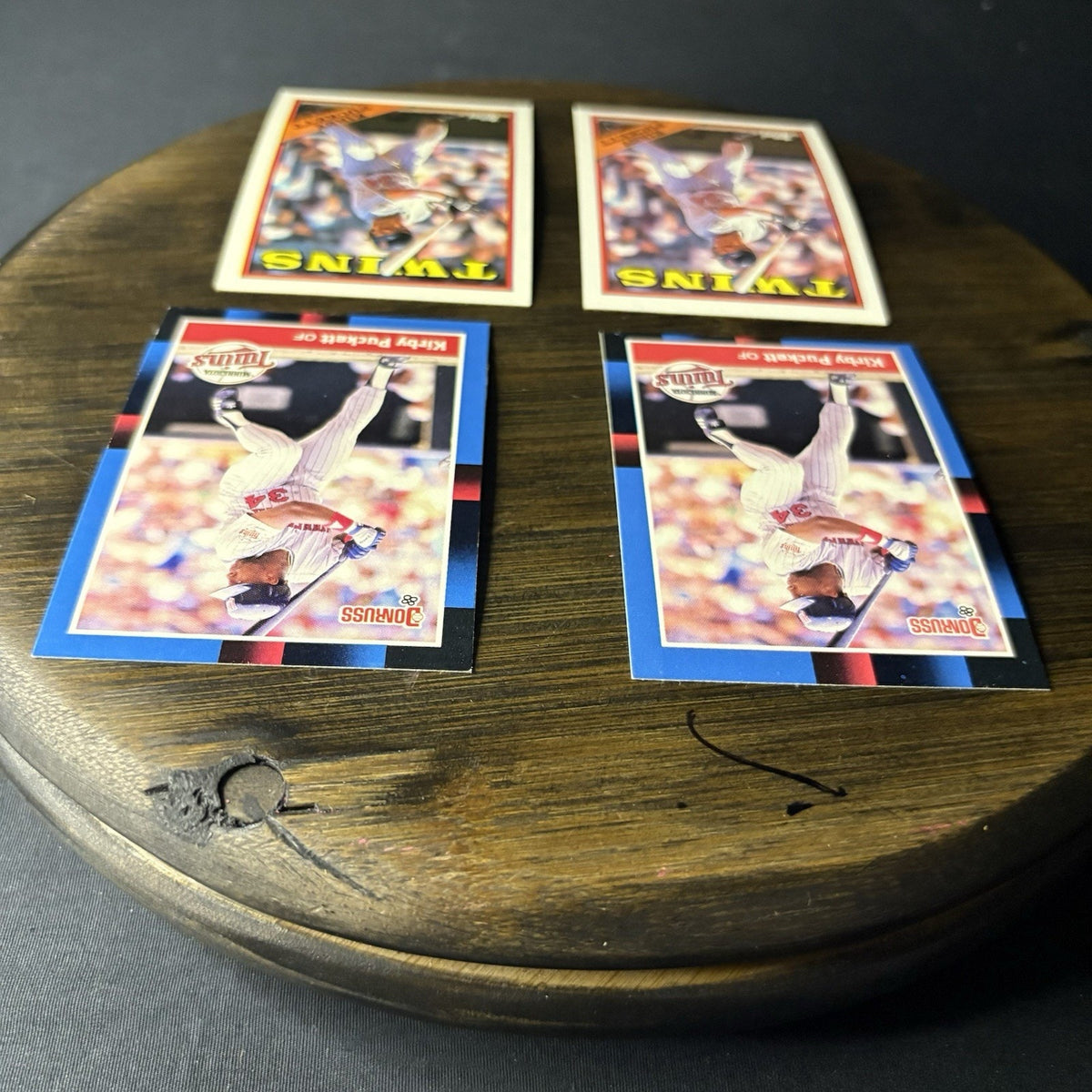 Kirby Puckett 8 Card Lot MLB Mint Condition