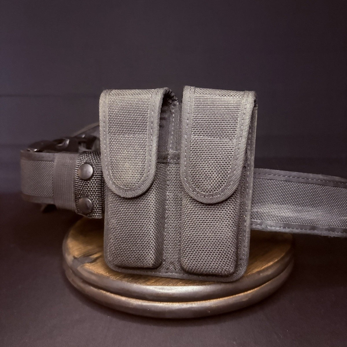 Bianchi Nylon Duty Belt 40"- 46" w/Radio Pouch & 10mm, .45 Pouch + Belt Keepers