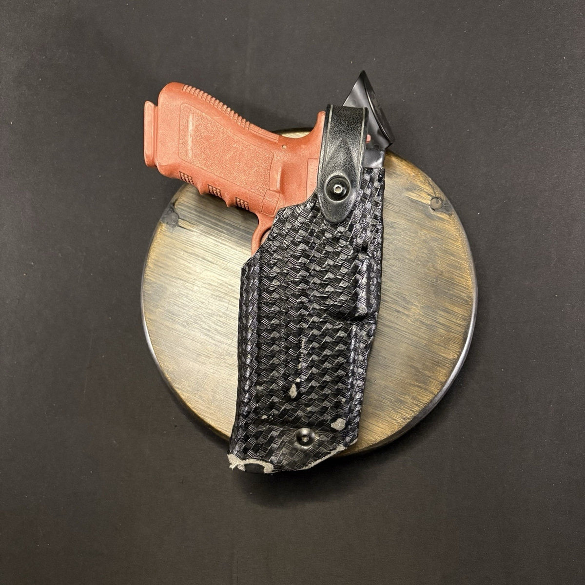 Safariland Glock 17/22 Duty Holster RH Basketweave 6360-832 w/ ITI M3 Light