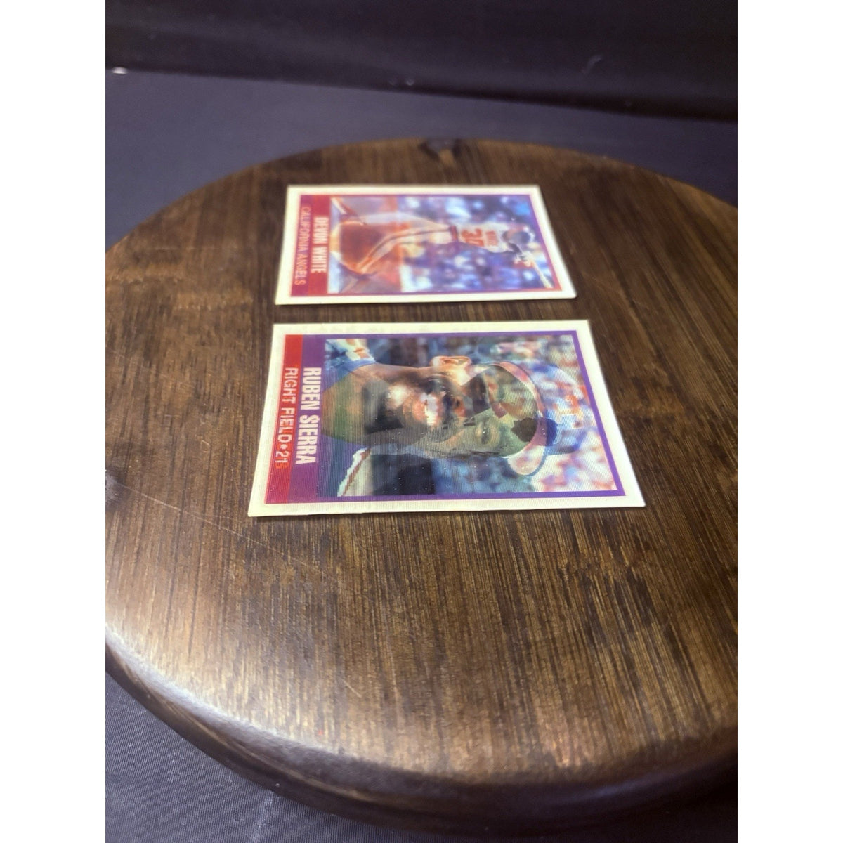 Sportsflics Rookie Lot (2) High Grade Devon White & Ruben Sierra Cards