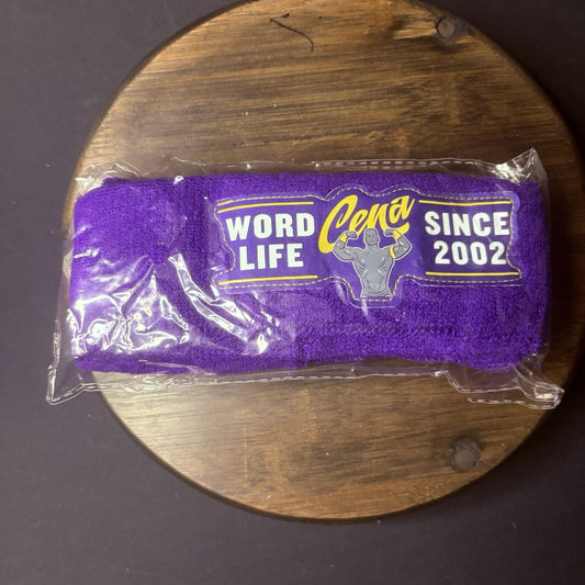 John Cena Word Life Headband & Wristband WWE Slam Crate Set BRAND NEW SEALED