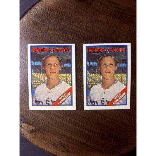 Todd Benzinger Double 1988 Topps #96 High Grade Card MLB Baseball Boston Red Sox