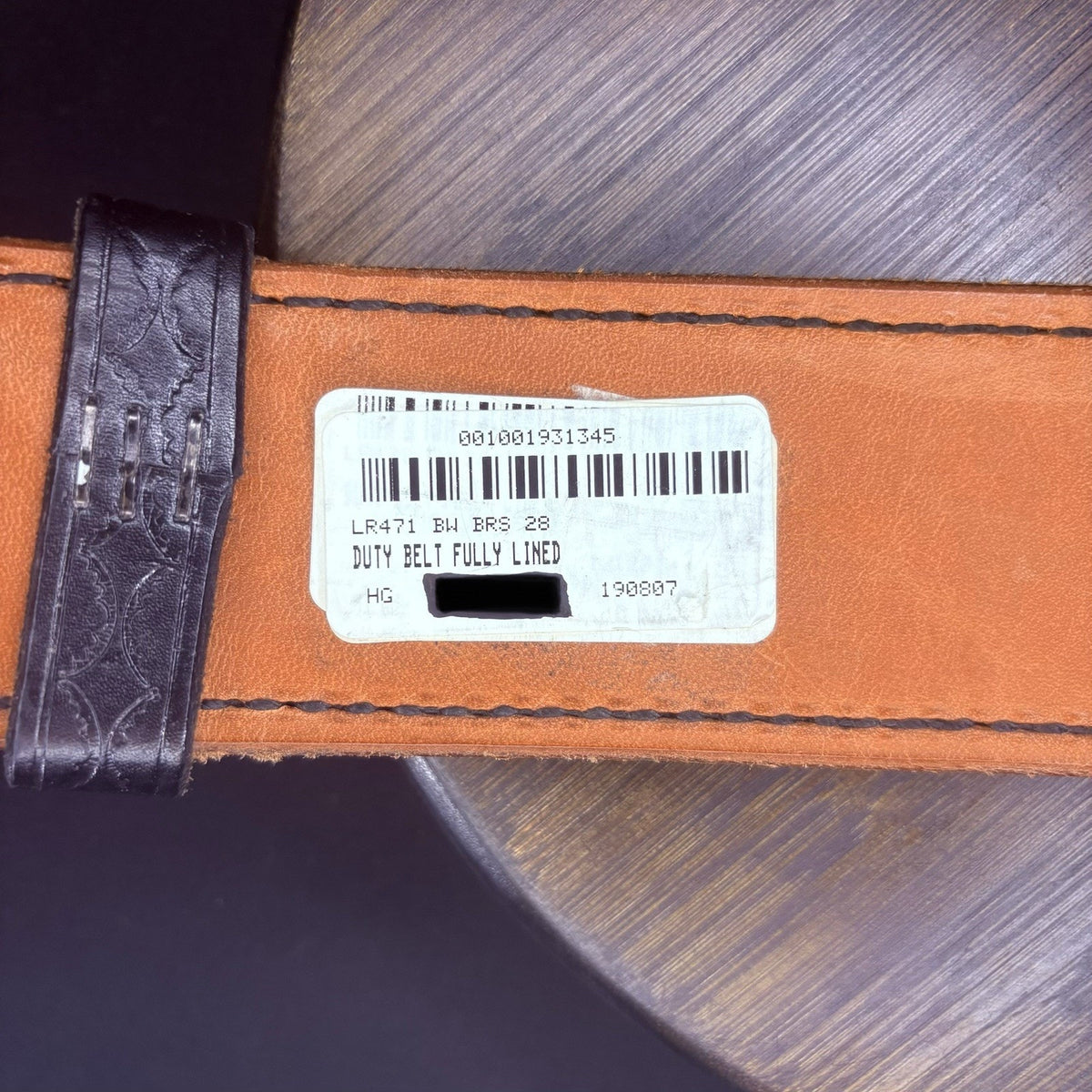 Tex Shoemaker Duty Belt Size 28" BRAND NEW EXTREMELY RARE Basketweave, Brass