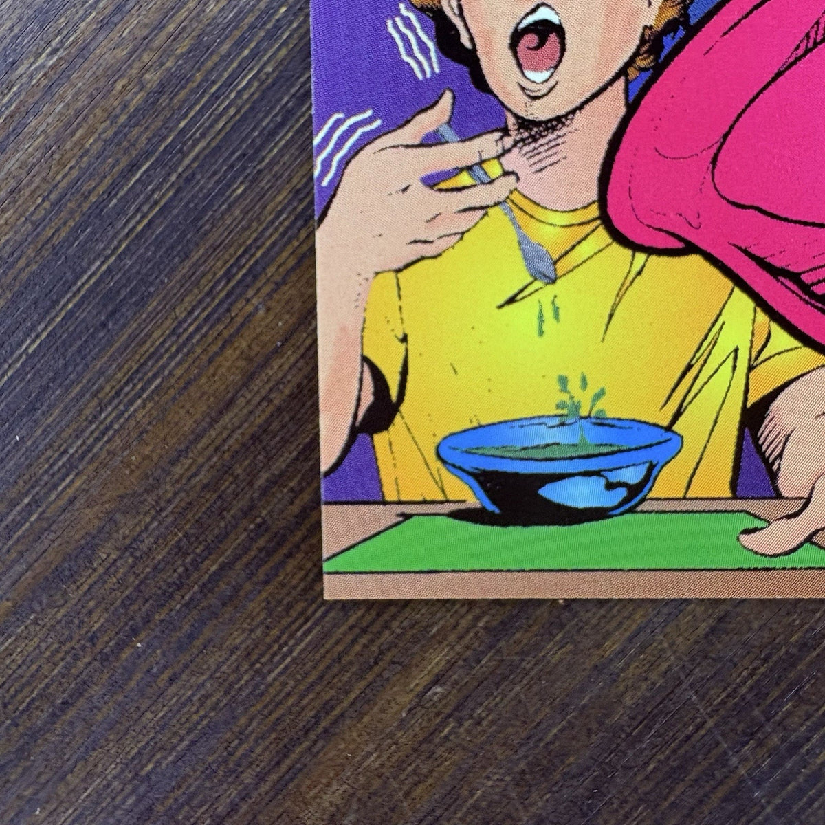 1996 Goosebumps Card Floating Food RL Stine #17 Topps