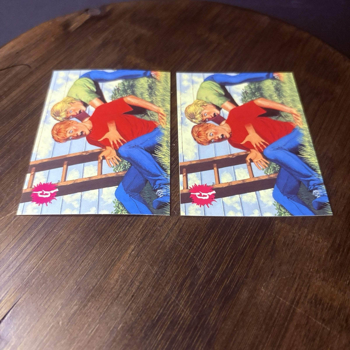1996 Goosebumps Just Passing Through #28 Lot Of (2) High Grade Trading Cards