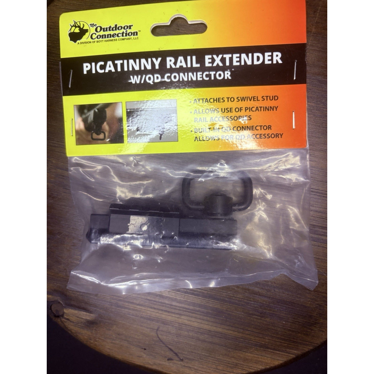 Outdoor Connection Swivel Stud Picatinny Rail Extender w/ QD Connector
