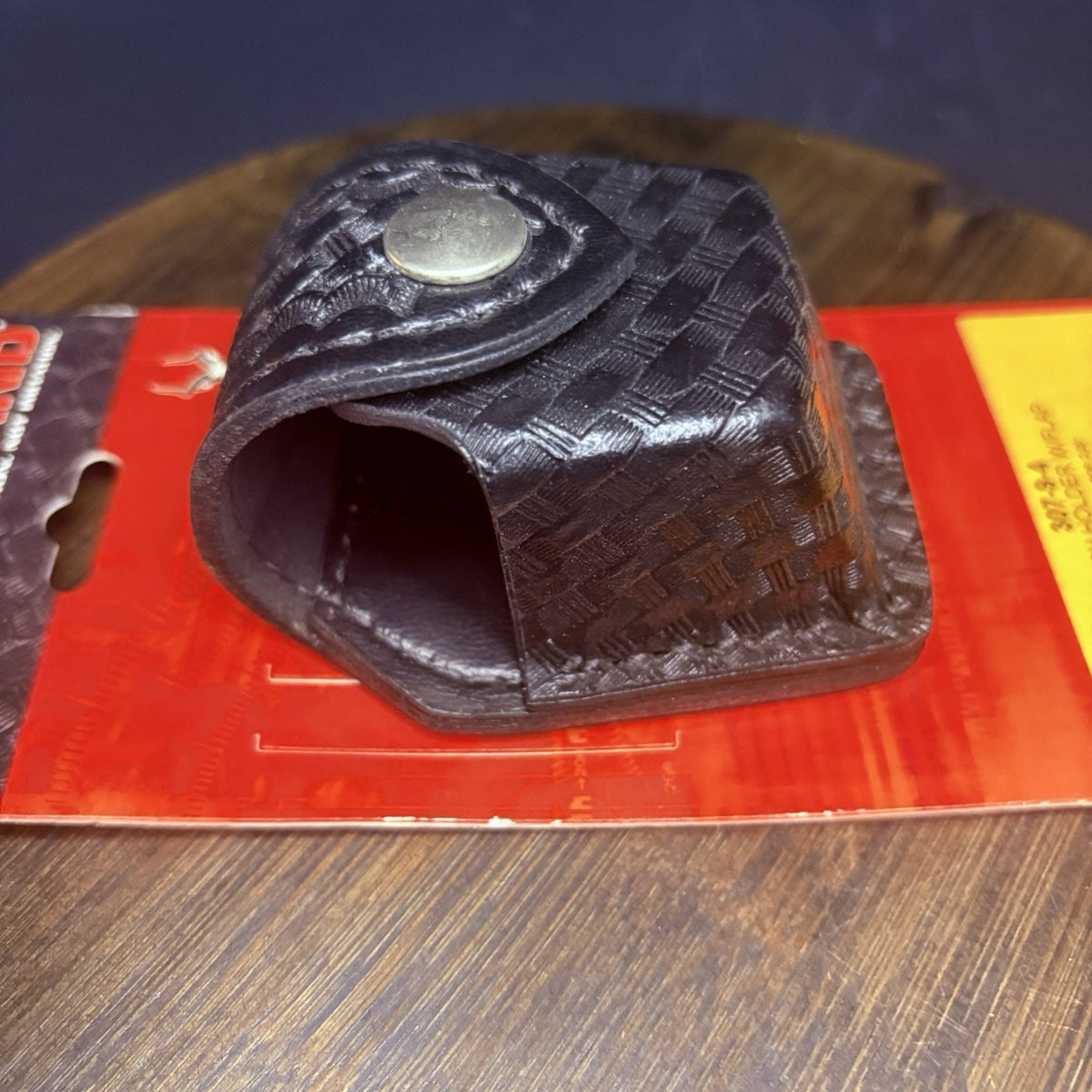 Safariland 307 Taser Cartridge Pouch X26 M26 Basketweave Leather 2.25" Belt Loop