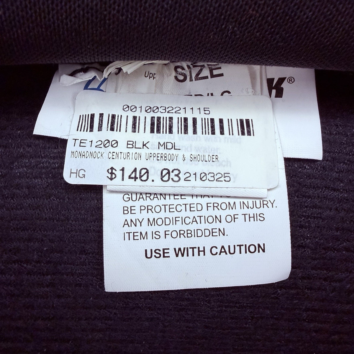 Monadnock Centurion Armor Size M / L Chest, Neck & Shoulder Protection