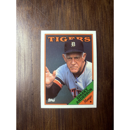 1988 Topps - Sparky Anderson Team Checklist #14 High Grade Baseball Card