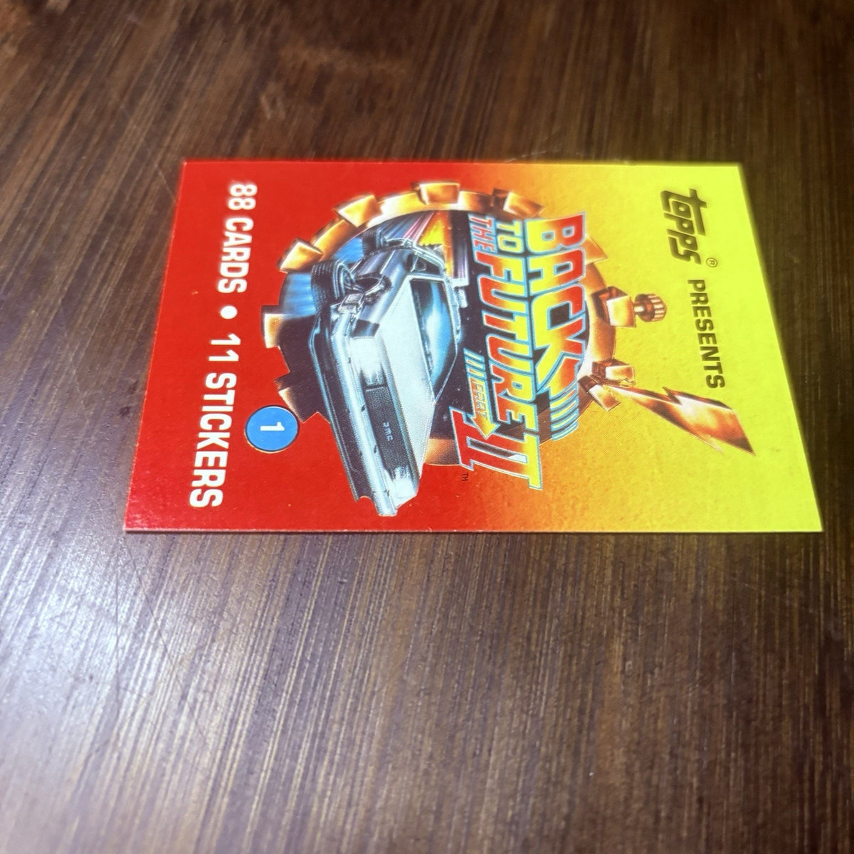 Back To The Future 2 1989 Topps #1 Title Card Will Grade High, See Photos