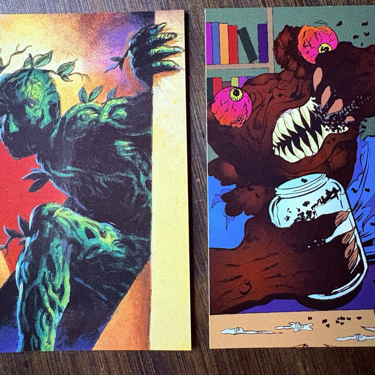 1996 Topps Goosebumps Lot Of (2) "Monsters" Trading Cards All High Grade