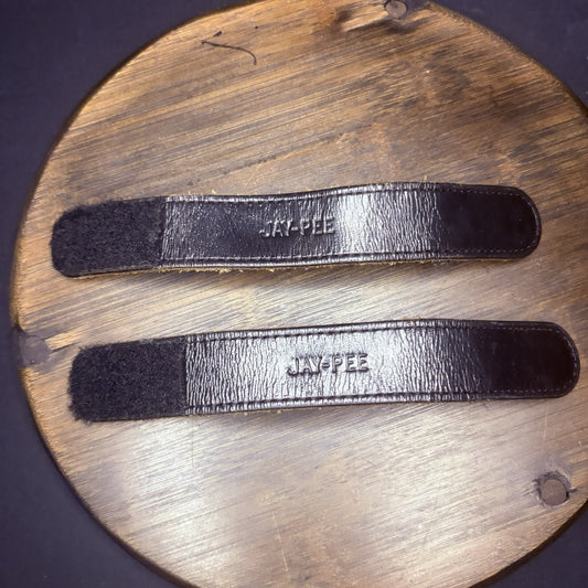 Jay-Pee Leather Belt Keeper Hook & Loop Closure High Gloss 1"x 7.5" 2 Pack