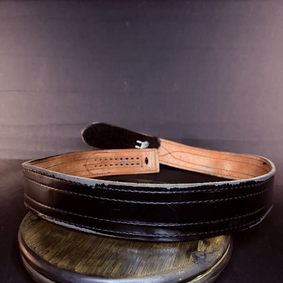 Safariland 94P Duty Belt Size 42" Hook & Loop Plain Black Leather 2.25" Wide