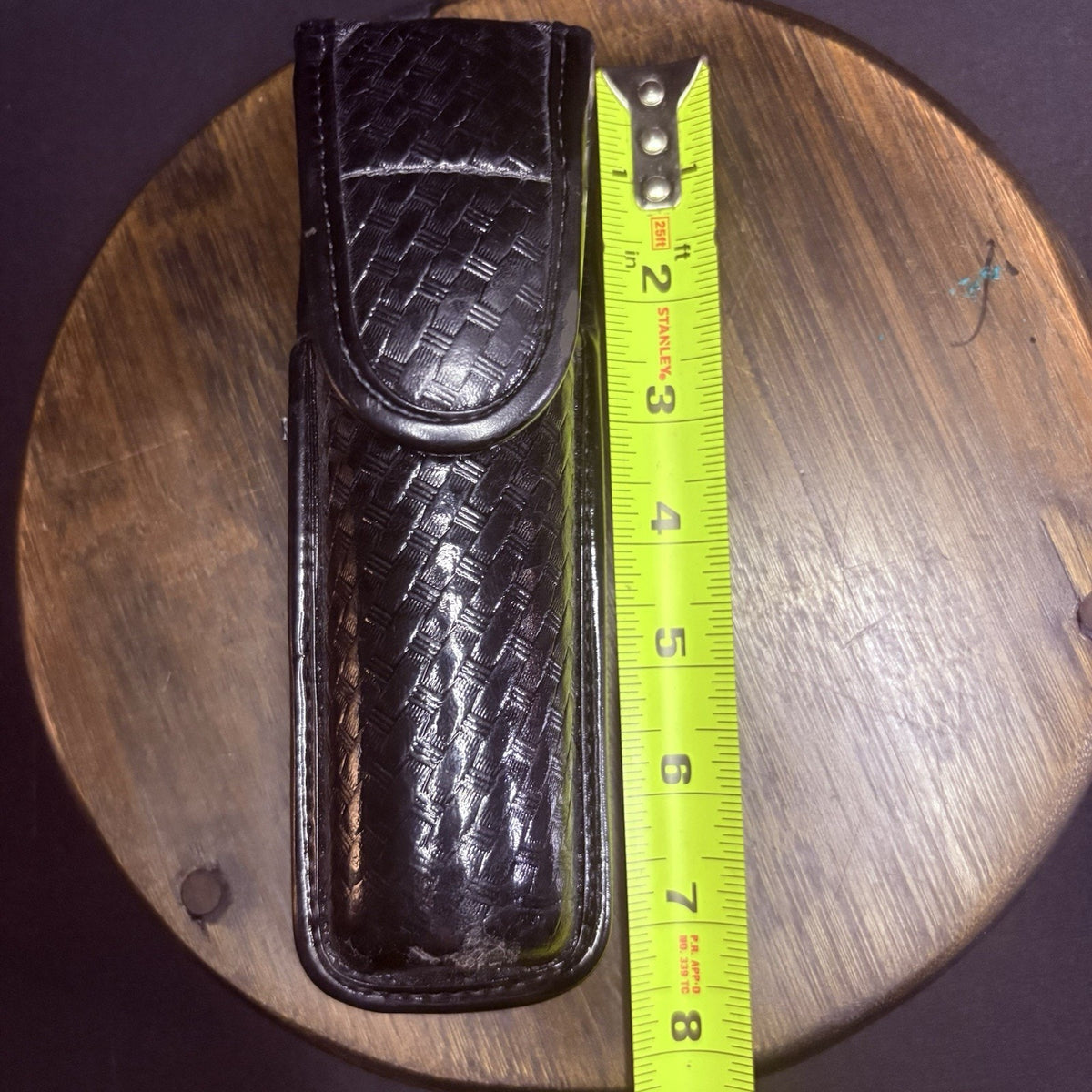 Bianchi Flashlight Pouch 7911 Size Large Basketweave Hidden Snap