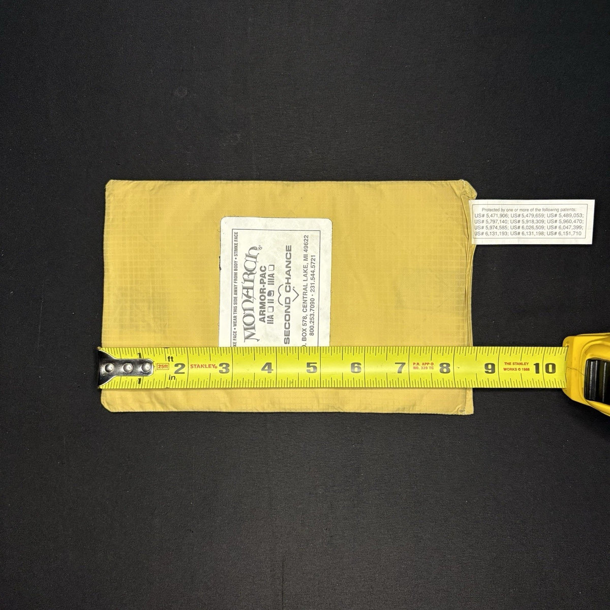 Second Chance Level 2 Armor-Pac Ballistic Soft Panel Size 5"x 8"