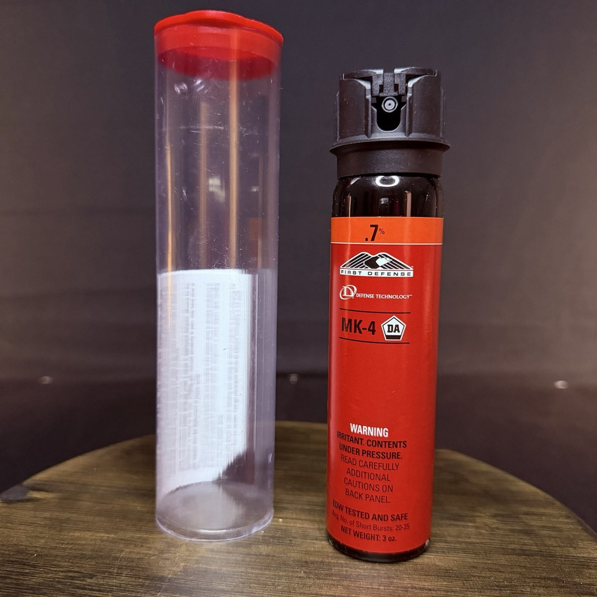 First Defense Mace MK-4 Pepper Spray OC .7% Solution 20-25 Stream Bursts