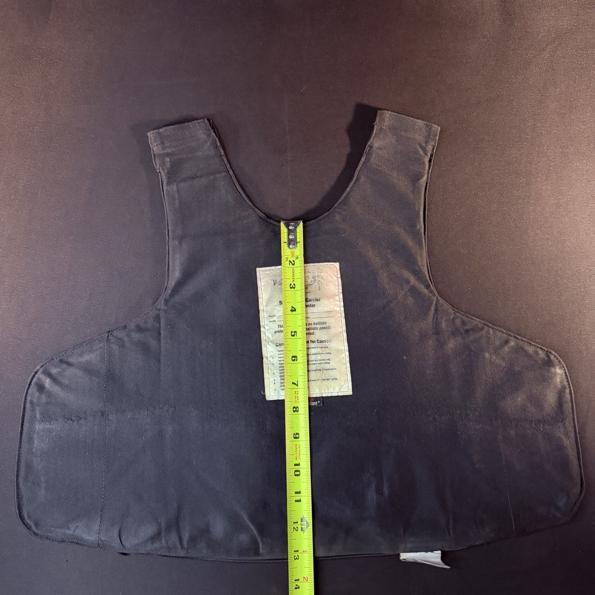 PB Concealable Vest Size Large Carrier For Soft Armor No Straps
