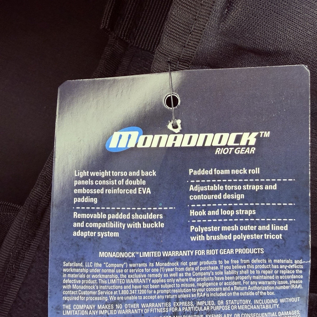 Monadnock Centurion Armor Size M / L Chest, Neck & Shoulder Protection