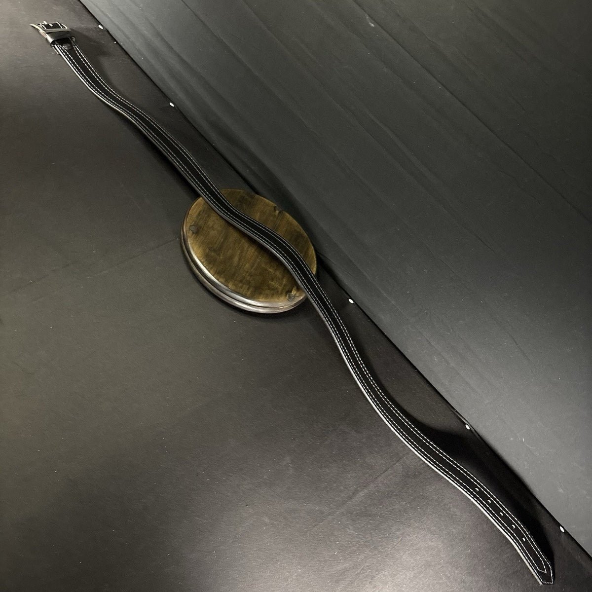Jay Pee Duty Belt Size 48" Double Stiched Plain Black Bridle Cow Hide