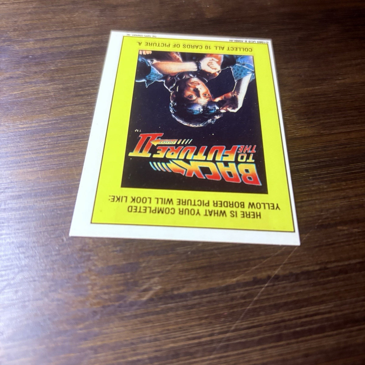 1989 Topps Back to the Future Part II Stickers #11 Delorean Time Machine