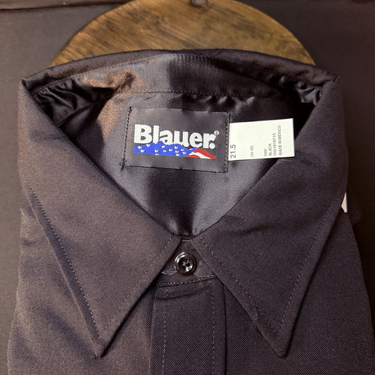 Blauer Long Sleeve 8450 Shirt Size 4XL Black Wool Class A Uniform