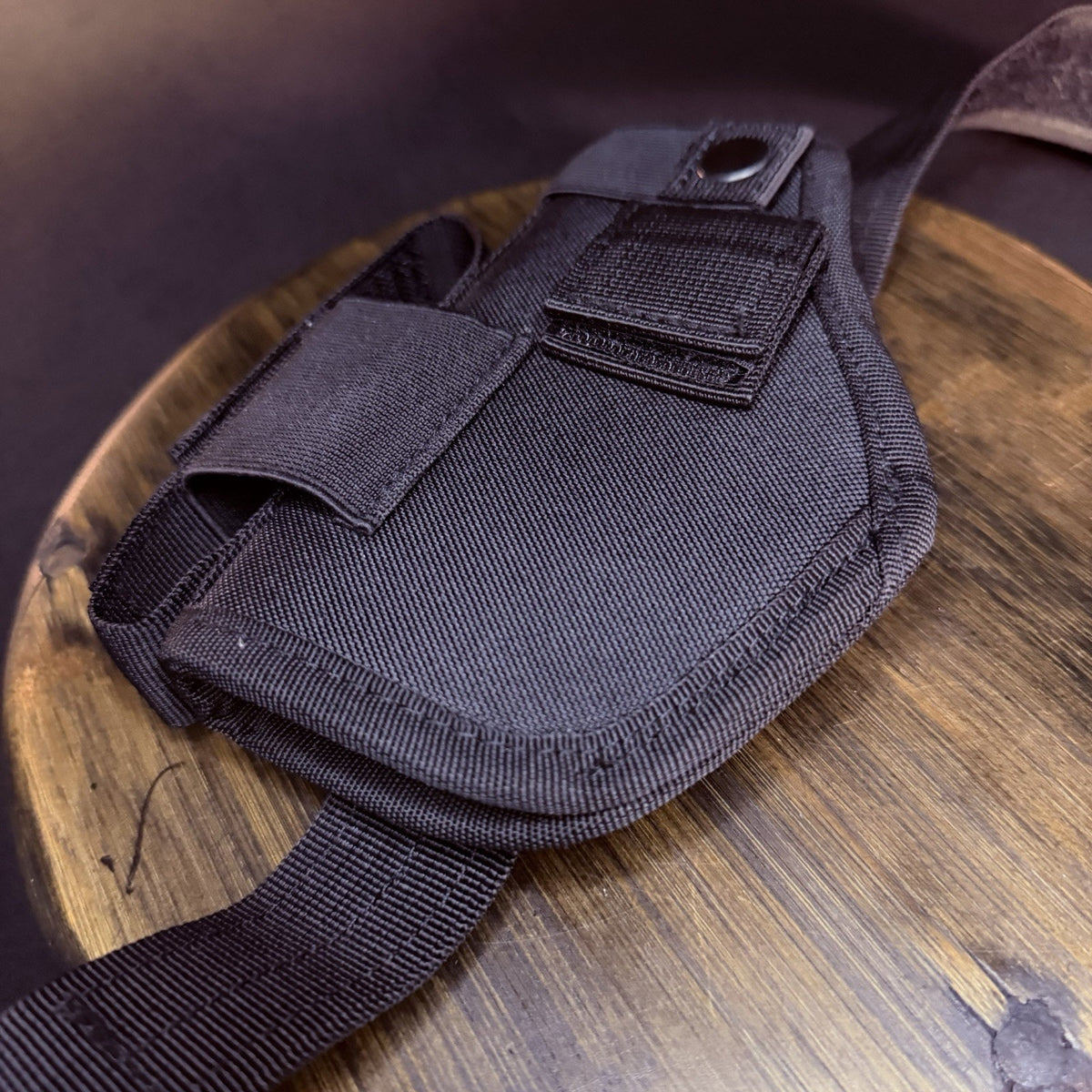 Pistol Holster with Belt Size XL Universal, Extra Magazine Pouch Black Nylon