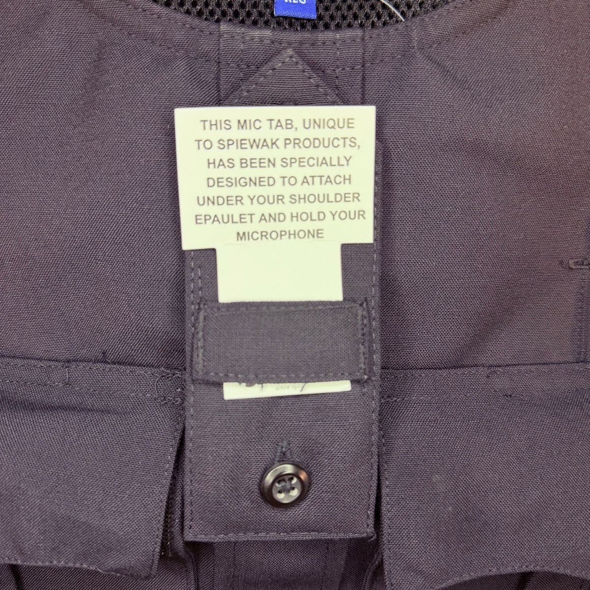 Spiewak Tactical Armor Carrier Vest Size Small Dark Navy Mic Tab Carrier Only