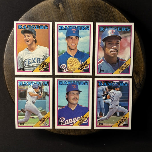 1988 Topps High Grade Cards #319, #747, #617, #589, #163, #490 (Lot Of 6)