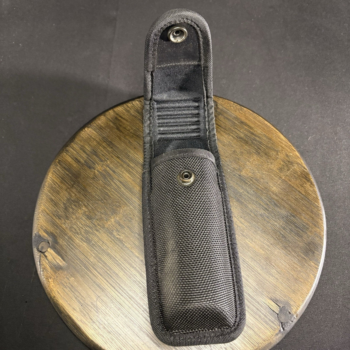 Bianchi Flashlight Pouch Size 7” Black Nylon Accumold Hook Loop Closure