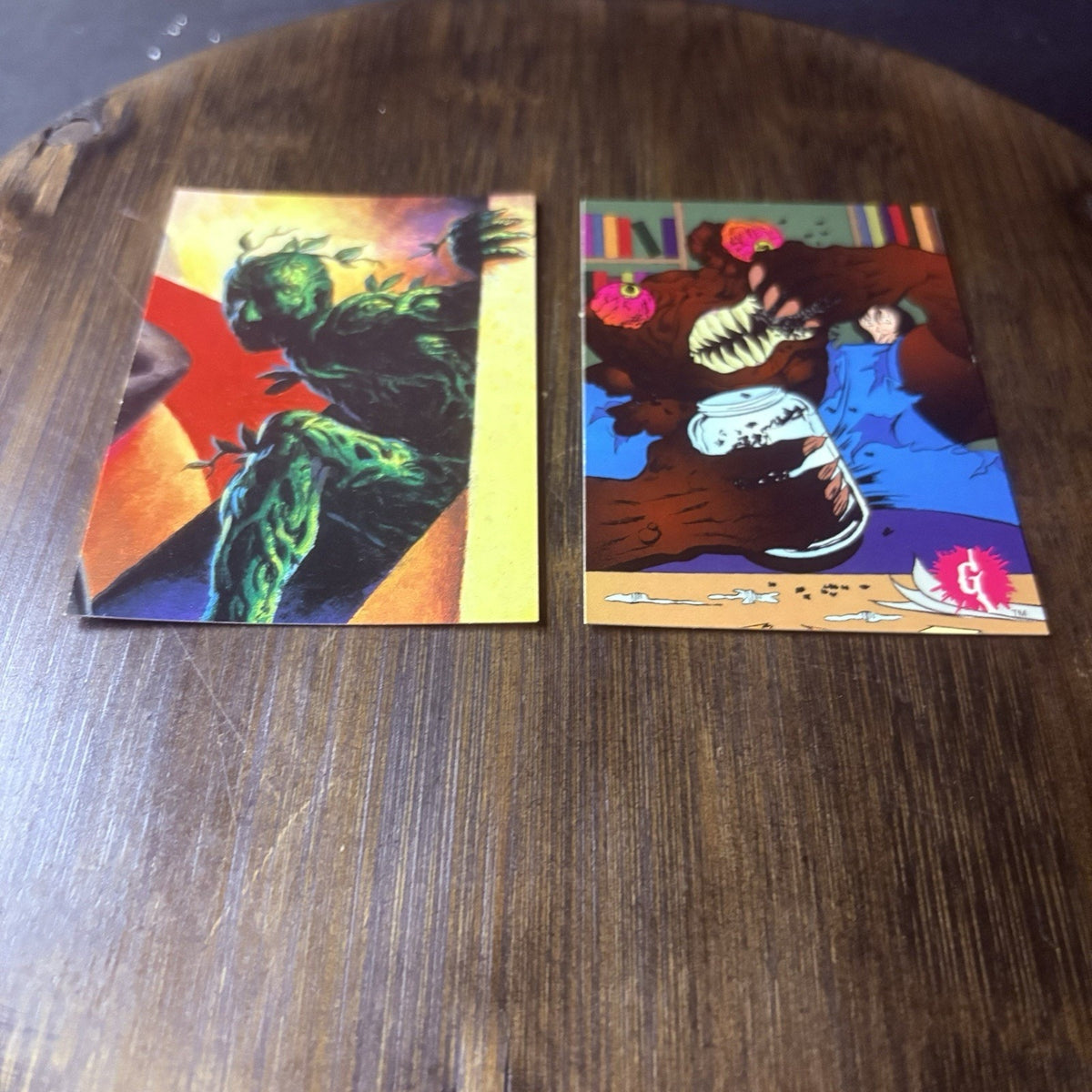 1996 Topps Goosebumps Lot Of (2) "Monsters" Trading Cards All High Grade