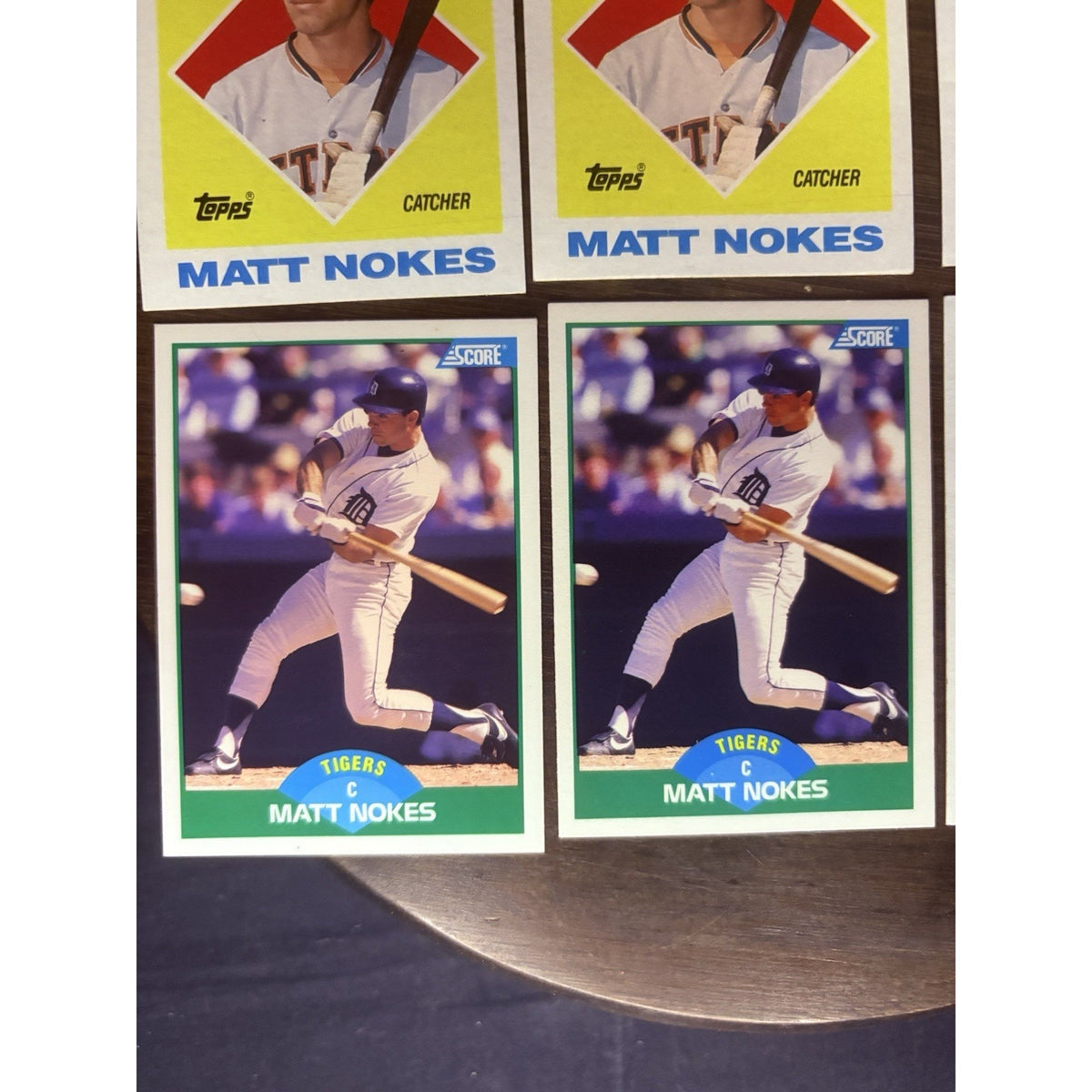 Matt Nokes (Lot of 6) Baseball Cards Detroit Tigers MLB