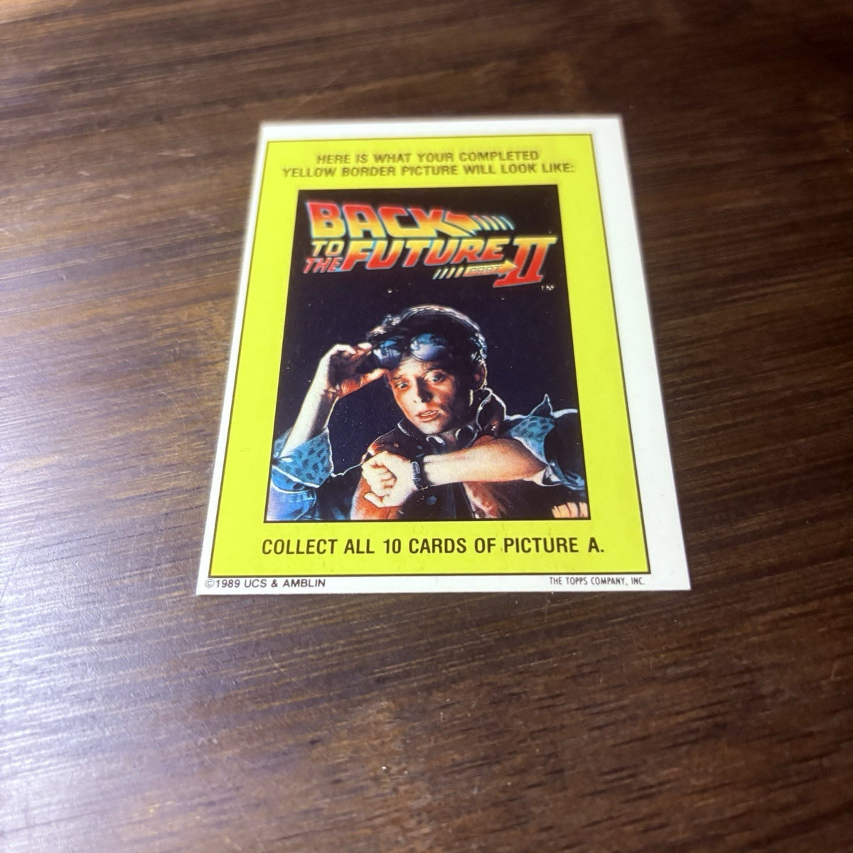 1989 Topps Back to the Future Part II Stickers #11 Delorean Time Machine