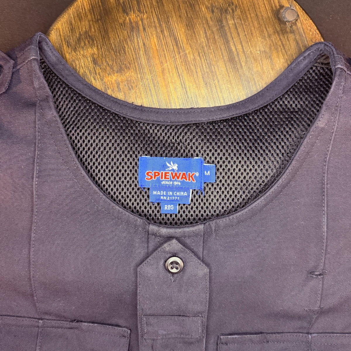 Spiewak Tactical Armor Carrier Vest Size Medium Regular Dark Navy Mic Tab Duty
