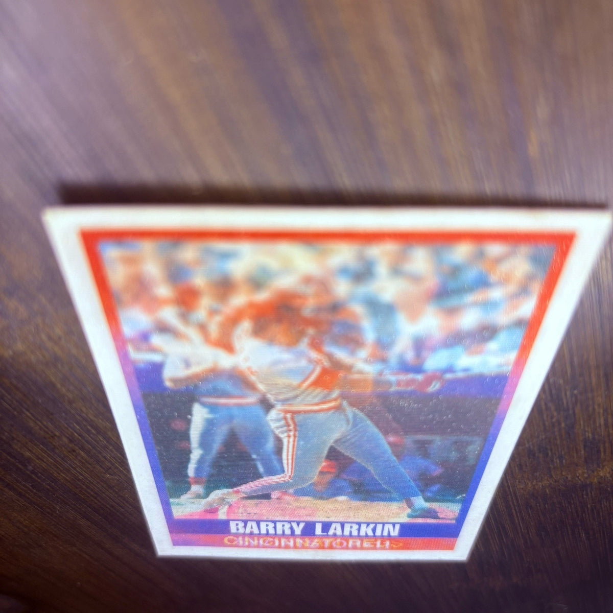 1989 Sportflics Barry Larkin #136 High Grade Trading Card REDS Holographic Card