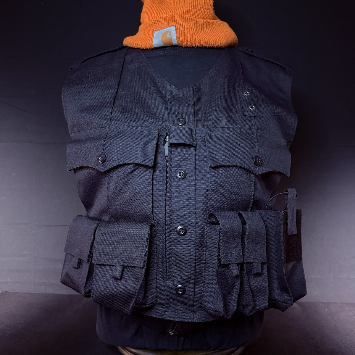 Elbeco Body Shield Carrier Vest Size Medium Black w/Magazine & Radio Pouch