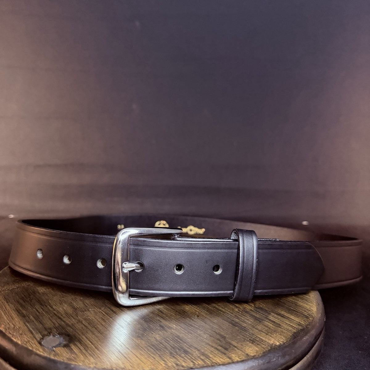 Law Pro Garrison Belt Size 38" Plain Black 1.5", Nickel Buckle USA Made LP006