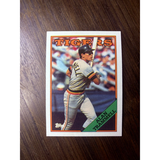 1988 Topps Alan Trammell Baseball Card #320 Tigers HOF High Grade See Photos