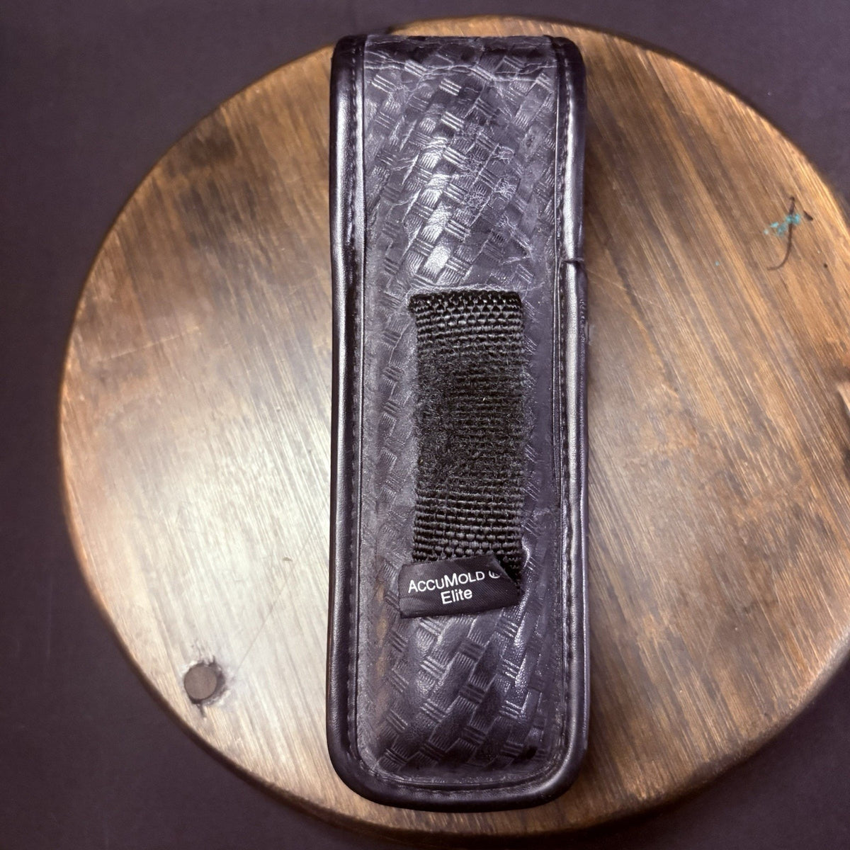 Bianchi Flashlight Pouch 7911 Size Large Basketweave Hidden Snap