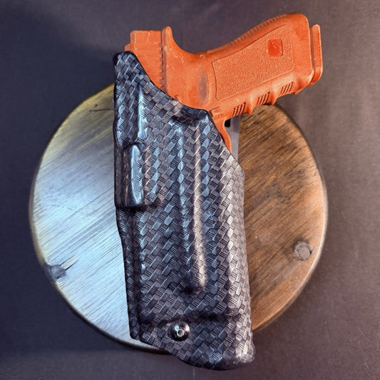 Safariland 6395 Glock Duty Holster ALS Lvl 1 Glock 17/22 w/Light Basketweave RH